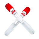 TUBO DE PET PARA LA TOMA Y RECOLECCION DE SANGRE AL VACIO TAPON ROJO DE 13X100MM