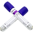 TUBO DE PET PARA LA TOMA Y RECOLECCION DE SANGRE AL VACIO TAPON LILA DE 13X75MM