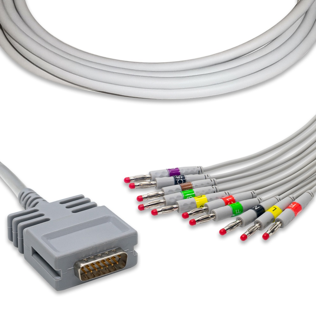 CABLE PARA EKG 10 LATIGUILLOS BURDICK