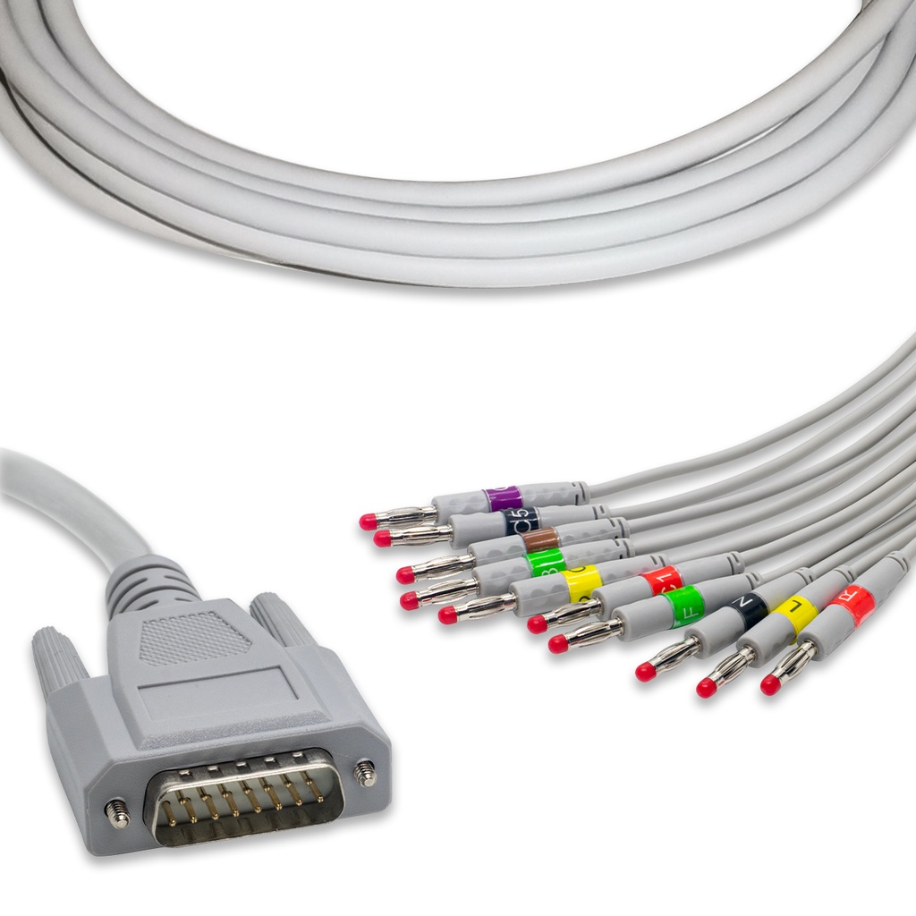 CABLE PARA EKG 10 LATIGUILLOS NIHON KOHDEN