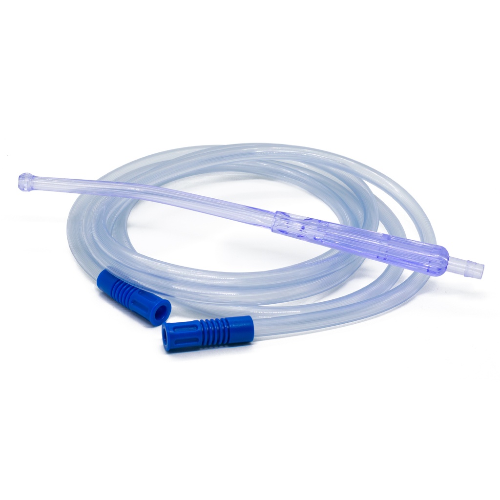 CANULA DE YANKAUER CON TUBO DE SUCCION, 1/4" X 2.5M