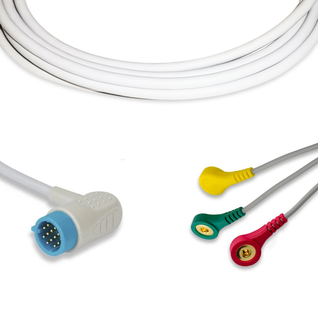CABLE DE ECG 3 DERIVACIONES MEDTRONIC