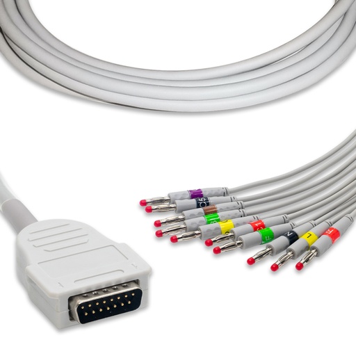 [CA20001I] CABLE PARA EKG 10 LATIGUILLOS MORTARA BURDICK