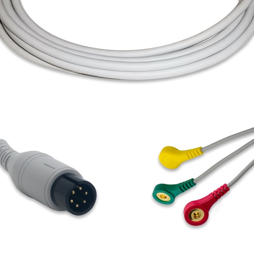 [MB001IB3] CABLE DE ECG 3 DERIVACIONES