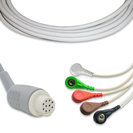 [MB391IB5] CABLE DE ECG 5 LATIGUILLOS DATEX OHMEDA