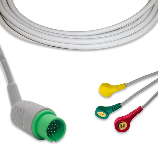 [MBB21IB3] CABLE DE ECG 3 DERIVACIONES SPACELABS