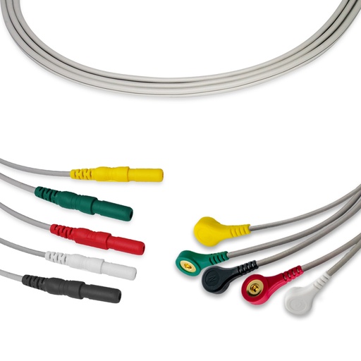 [MD002IB5] DERIVACIONES (5) TIPO BOTON, CONECTOR DIN, IEC, 40"
