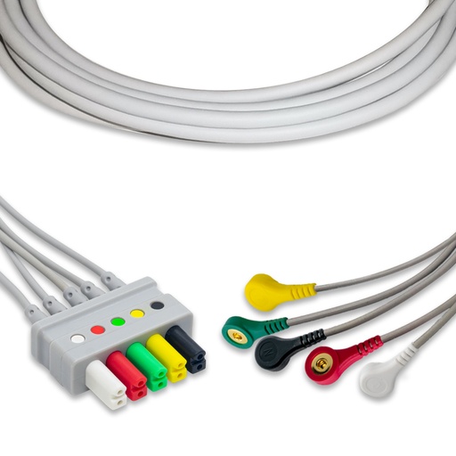 [MDEURIB5] LATIGUILLOS (5) PARA CABLE DE ECG MARCA BMH
