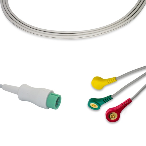 [MBD60IB3] CABLE DE ECG 3 DERIVACIONES WALTVICK